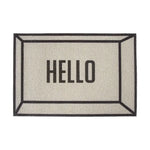 tapis d'entrée personnalisé moderne texte motif porte maison intérieur extérieur blanc