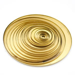 disques métalliques dorés lisses brillants modernes accessoires éclairage diy abat jour fixations invisibles trou