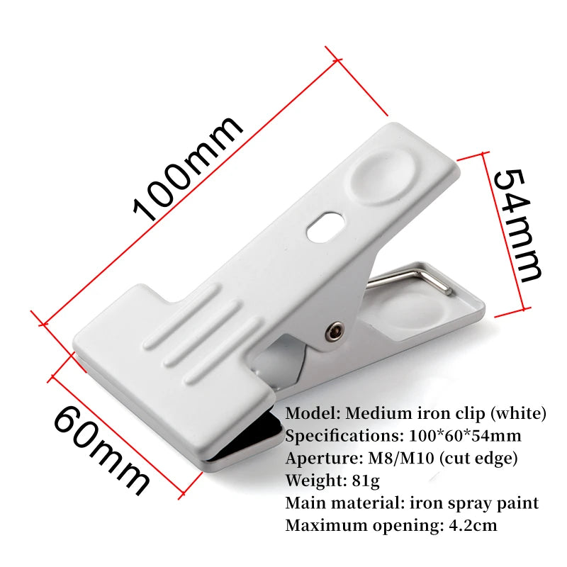 pinces modernes matériaux fer plastique finition chrome noir blanche vis serrage