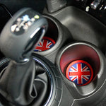 coasters union jack rouge noir blanc antichoc moderne silicium gel