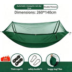 hamac moustiquaire camping vert bleu noir tissu uni moustiquaire transparent sécurité