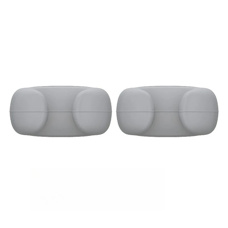 pinces cordons adhésives réutilisables silicone modernes gris blanc multiples utilisations