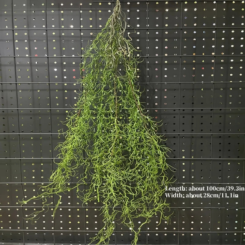 plante artificielle suspendue vigne murale décorative feuilles vertes cordelette jardin maison extérieur naturel