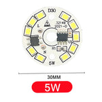 puce led 3w 5w 7w 9w 12w smd 2835 ac 220v 240v blanc froid