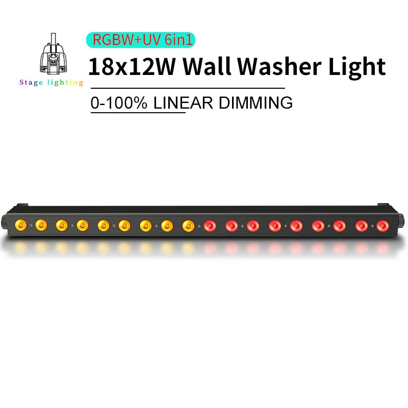 lampe murale led noir moderne clips câble alimentation éclairage scène professionnelle djs rgbw rgbwuv