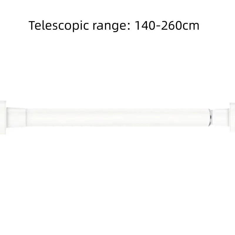 tringle télescopique réglable sans perçage robuste blanc noir moderne salle bain chambre armoire rideau