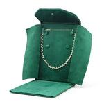 sac rangement bijoux velours turquoise vert rose gris bleu classique portable multifonction