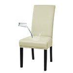 housse chaise moderne élasthanne polyester waterproof noir élastique transformation chaise ancienne neuve