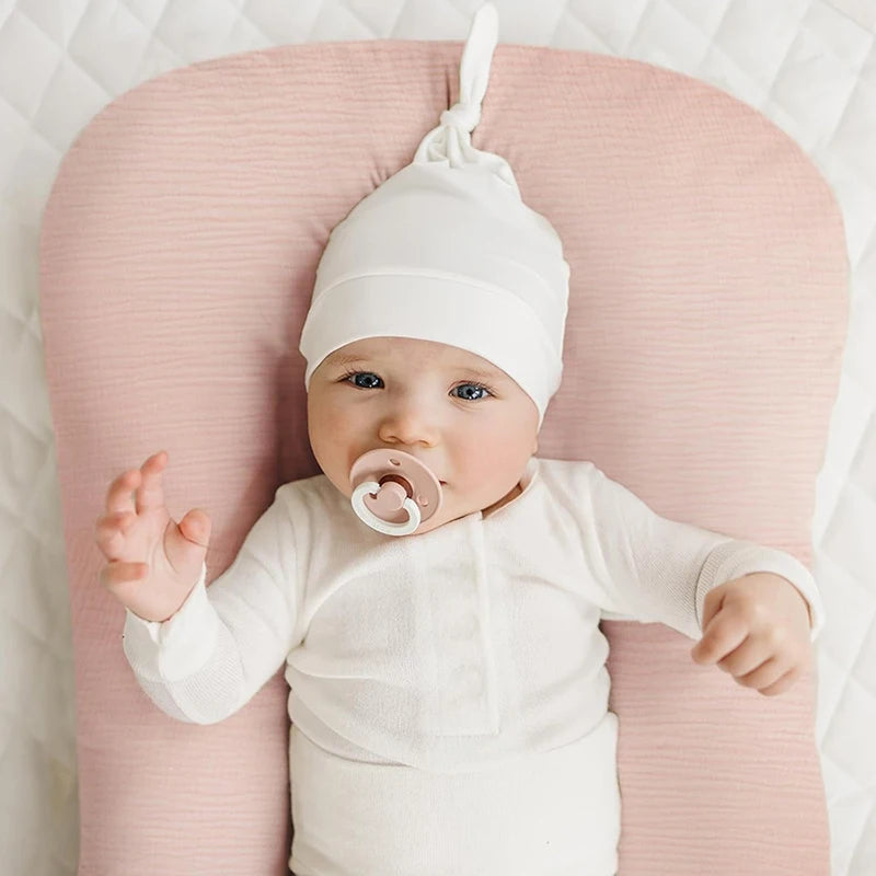 housse bébé coton douce floral moderne rose clair coussin tendre ans respirant