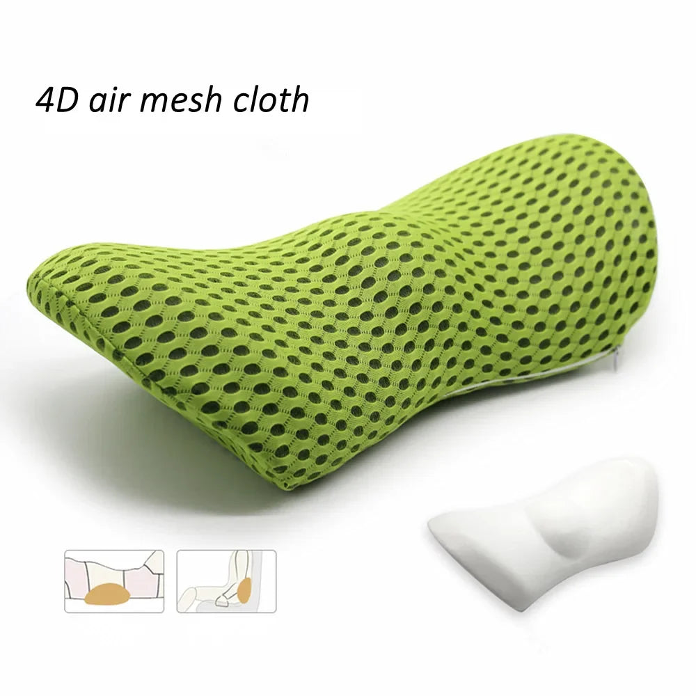 coussin lombaire mousse mémoire forme gris maille ergonomique polyester non amovible