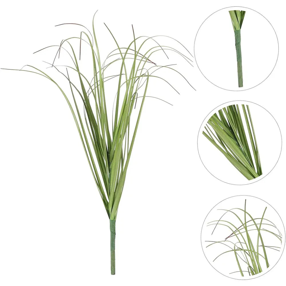 décoration extérieure plante artificielle herbe fine verte moderne minimaliste pièces vert clair foncéextérieurjardinbricolage
