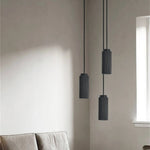 suspension lumineuse moderne blanc bleu orange rose jaune rayures verticales opaques gu10