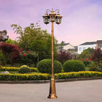 lampe rue or noir vintage élégante éclairage public ip65 led moderne aluminium