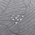 housse canapé gris motif feuilles moderne extensible antidérapante protection tissu doux canapé sectionnel