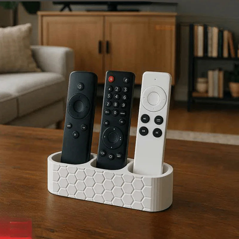 organisateur télécommandes support hexagonal moderne blanc rangement tríades tríades tríades tríades tríades tríades tríades