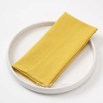 serviettes coton 40x40cm beige clair simple rustique réutilisables table maison party