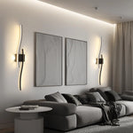 lampes murales led modernes 60 80cm noir doré blanc minimaliste télécommande