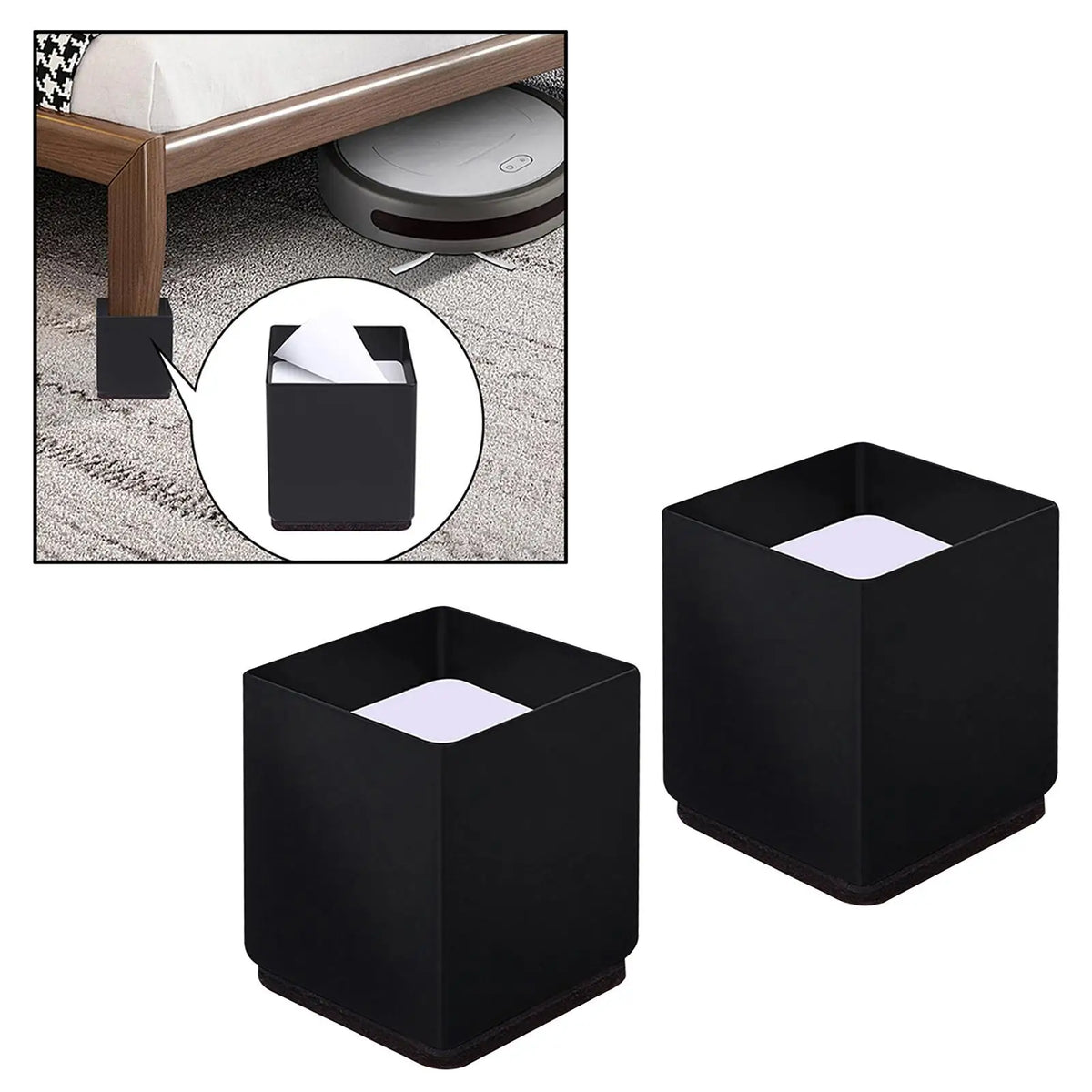 protège mebles adhésifs marron noir modernes pieds meubles chaises canapes extensions