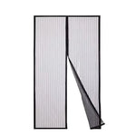 moustiquaire porte noire semi transparente moderne velcro fin verticale