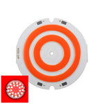 ampoule led cob 50mm blanc jaune orange rayures concentriques moderne éclairage décoration travail bricolage