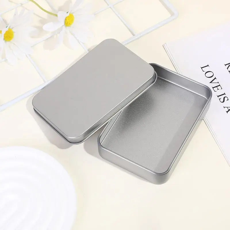 boîtes métalliques rangement bijoux gris classique portable multifonctionnel opaques emballage présentation