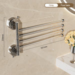 porte serviettes mural argenté adhésif moderne salle bain support serviettes lisse opacité fixe rangement