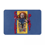 tapis sol antidérapant imperméable adhésif moderne jaune lettres rouges texte bleu