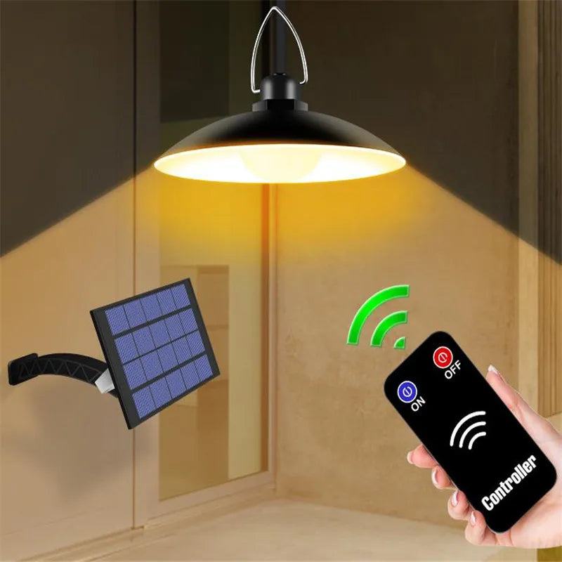 lampe solaire extérieure moderne étanche noir contrôleur télécommande fixations