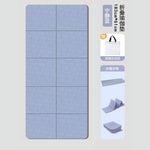 tapis yoga pliable rose corail motif géométrique moderne 80cm 183cm tpe FITNESS yoga maison