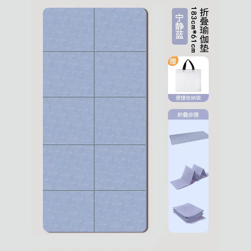tapis yoga pliable rose corail motif géométrique moderne 80cm 183cm tpe FITNESS yoga maison