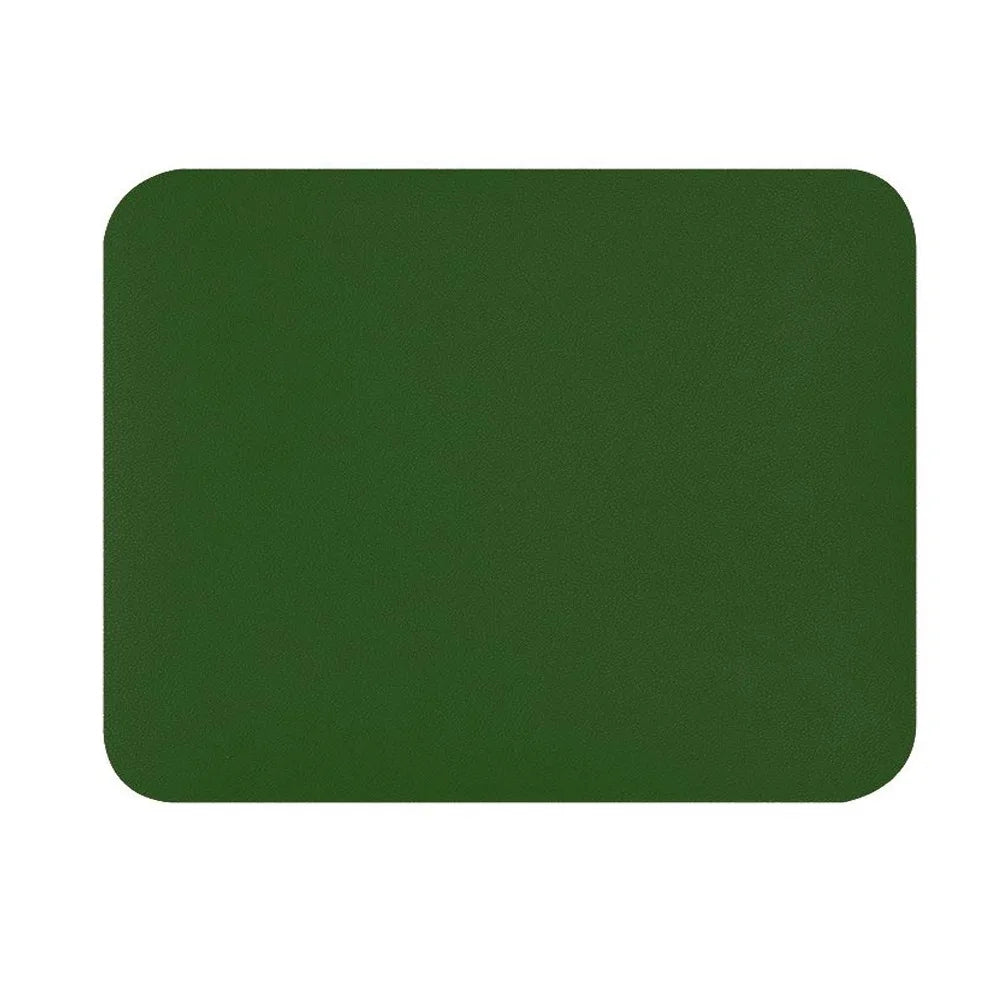 tapis souris cuir résistant gris clair marron noir rose pâle vert olive moderne minimaliste