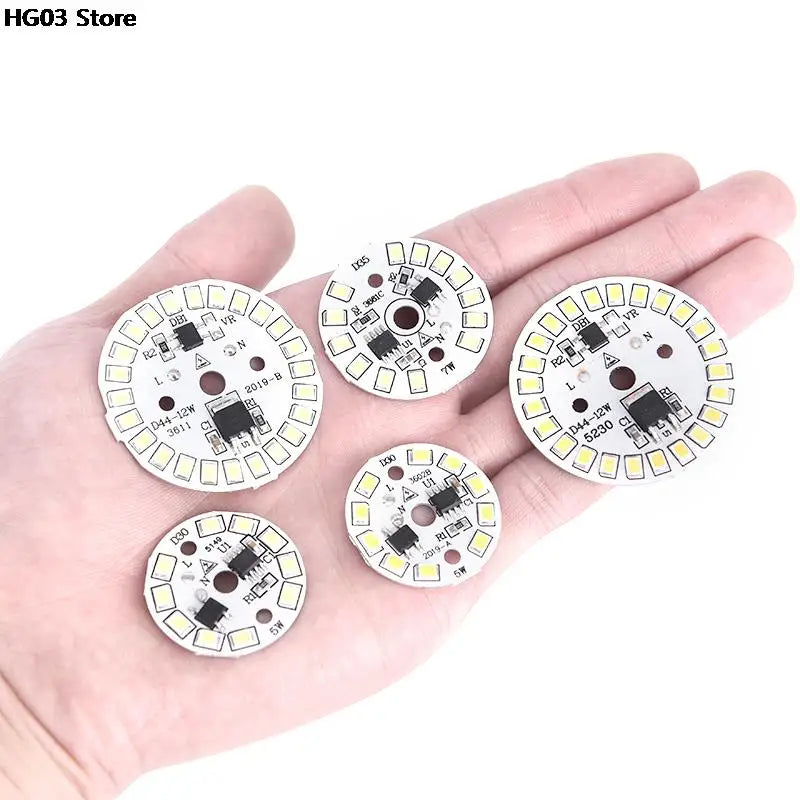 plaque led circulaire diodes blanc moderne technologique 28mm 35mm 40mm 44mm 48mm