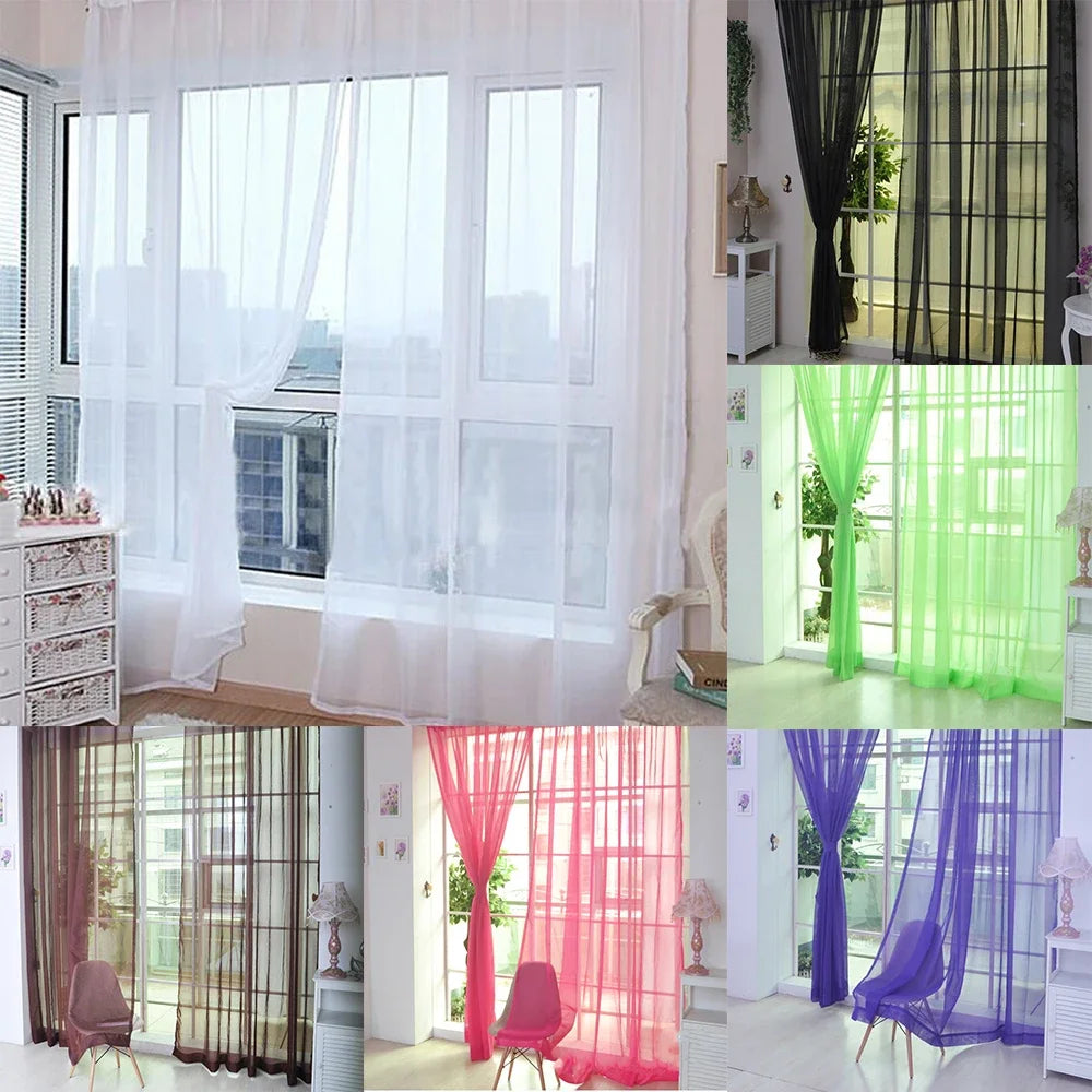 rideaux transparents moderne blanc motif plissé vertical décoration salon chambre coucher