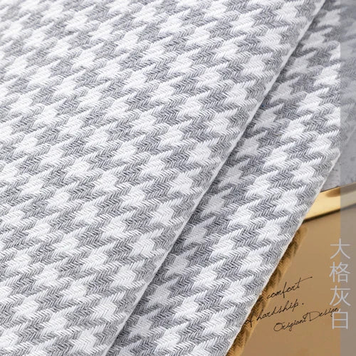tissu houndstooth coton lin résistant 146cm largeur classique multi couleurs bricolage nappe canapé