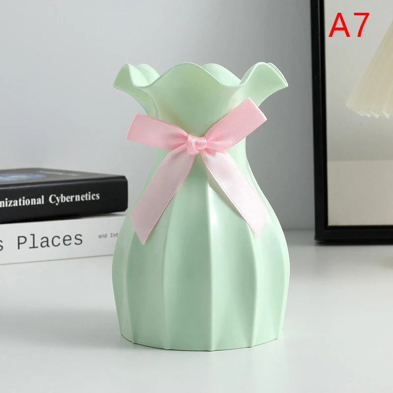 vase moderne élégant rose blanc vert bleu gris beige rayures plissées opacité cordelette