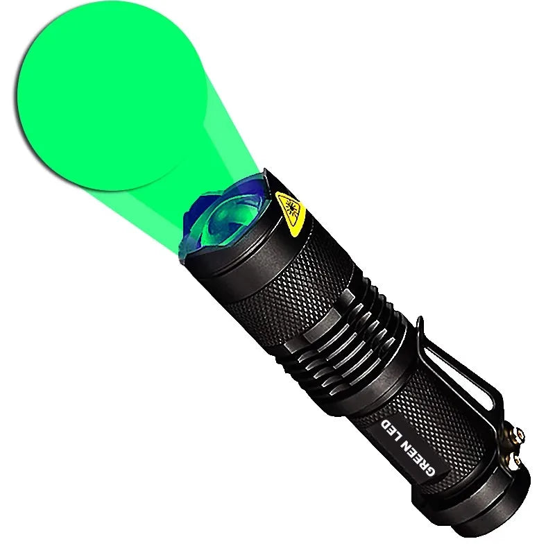 lampe torche led noire texteur moderne anneaux fixation bouton alimentation lumière rouge verte bleue