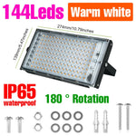 projecteur led moderne 200w ip65 extérieur blanc froid noir vis haute luminosité adjustable