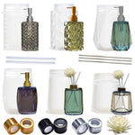 distributeur savon liquide silicone moderne pots décoratifs blanc gris vert bleu violet