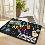 tapis moderne imprimé léopard panthère animaux extérieur résistant vert rose noir
