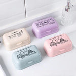 support savon couvercle violet rose bleu clair beige laundry kitchen moderne minimaliste