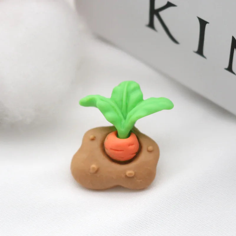 miniatures décoratives kawaii résine lapin coeurs champignons maison arrosoir carotte fleur enfants