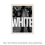 affiche murale MJ pop art photo noir blanc decoration maison 30x40cm erotique minimaliste