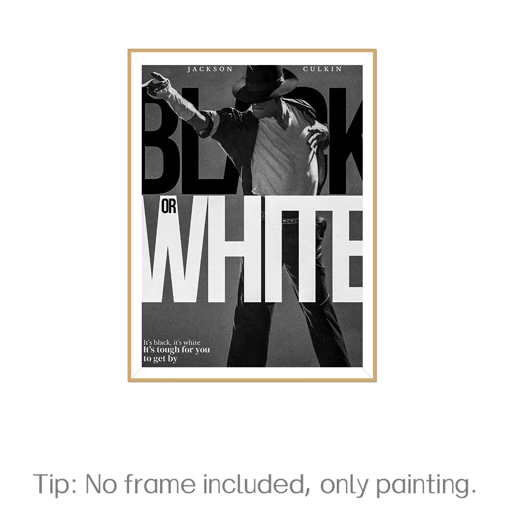 affiche murale MJ pop art photo noir blanc decoration maison 30x40cm erotique minimaliste