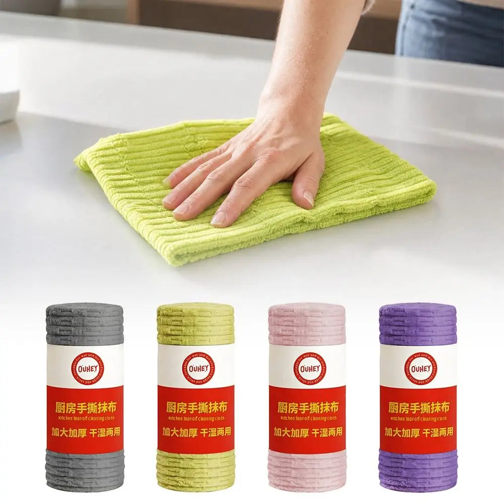 serviettes cuisine vert violet microfibre corduroy modernes pack serviettes réutilisables 25cm 25cm