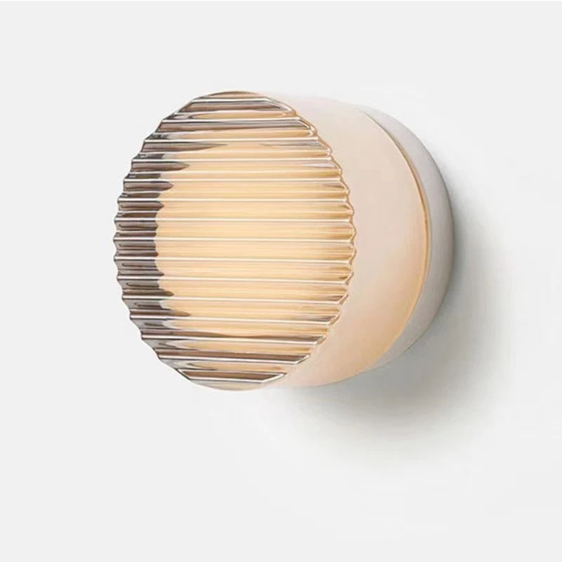 lampe murale moderne or blanc gris rayures horizontales adhésive cuisine chambre salon