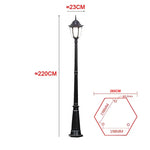 lampe rue or noir classique éclairage public extérieur led ip65 aluminium certifiée