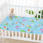 matelas langer réutilisable bébé drap lit animaux dessin animé portable changer tapis station bleu