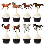 décorations cupcakes chevaux mouvement piques bois occasion anniversaire mariage fêtes enfants illustration réaliste