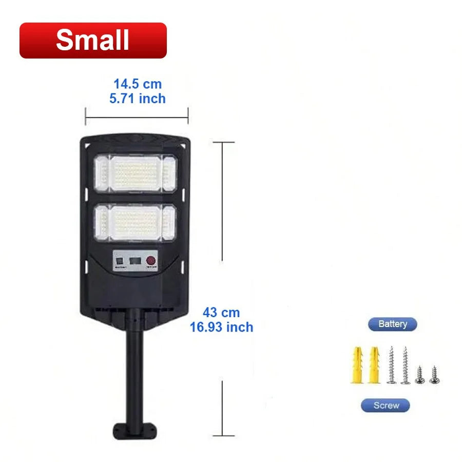 lampadaire solaire led moderne noir blanc ip65 extérieur mur télécommande capteur infrarouge