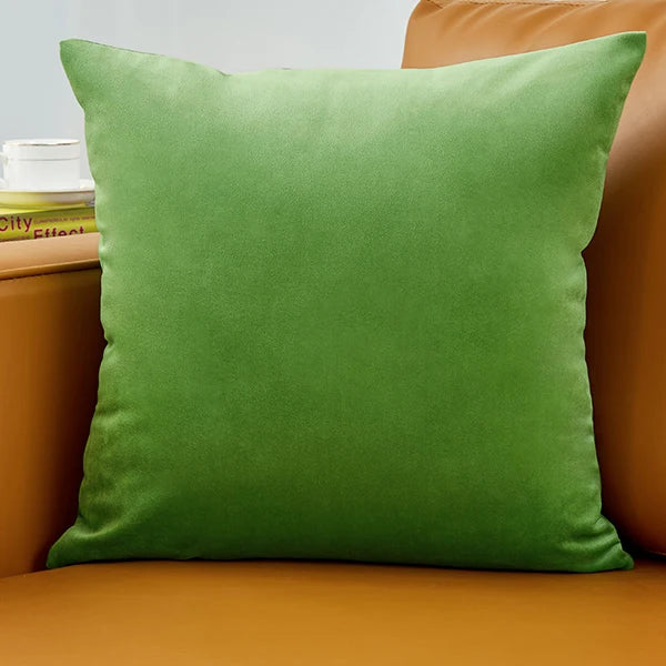 housses coussins velours modernes 40x40cm bleu vert rose gris décor salon voiture